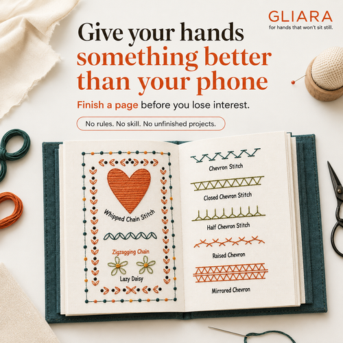 Embroidery stitch book