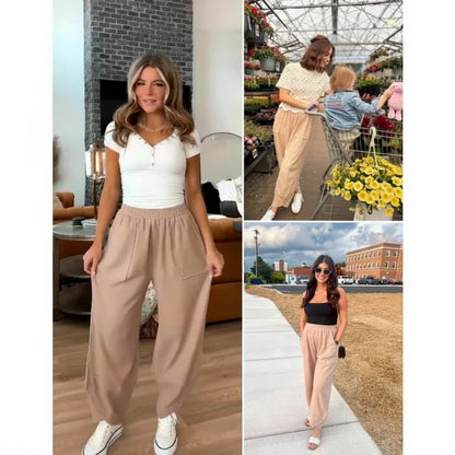 ComfyChic Wide Leg Casual Sweatpants