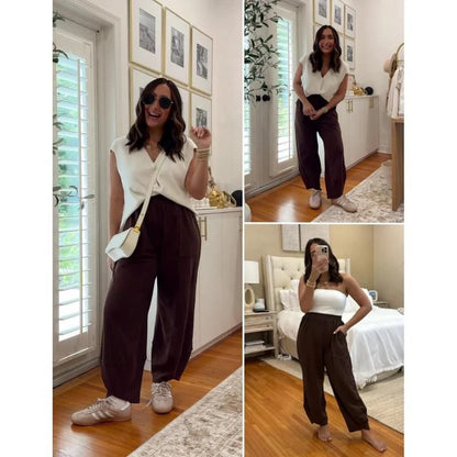 ComfyChic Wide Leg Casual Sweatpants